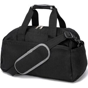 🆕Women Black Small 14 inch Mini Duffel Carry On Lightweight Small Duffle Bags